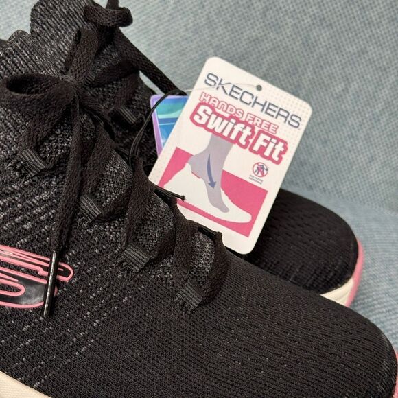 Womens black and pink Skechers Hands Free Slip-ins Edgeride sneaker size 10 - Picture 3 of 10